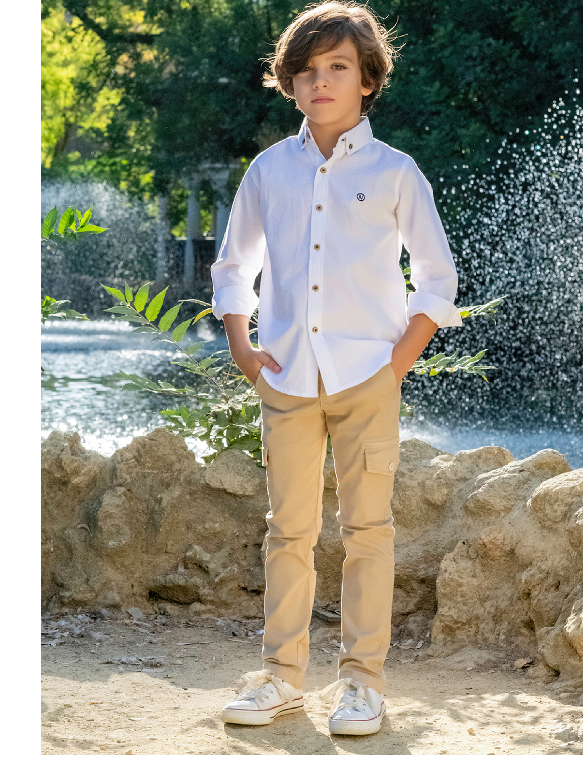 CAMISA NIÑO BLANCA OXFORD