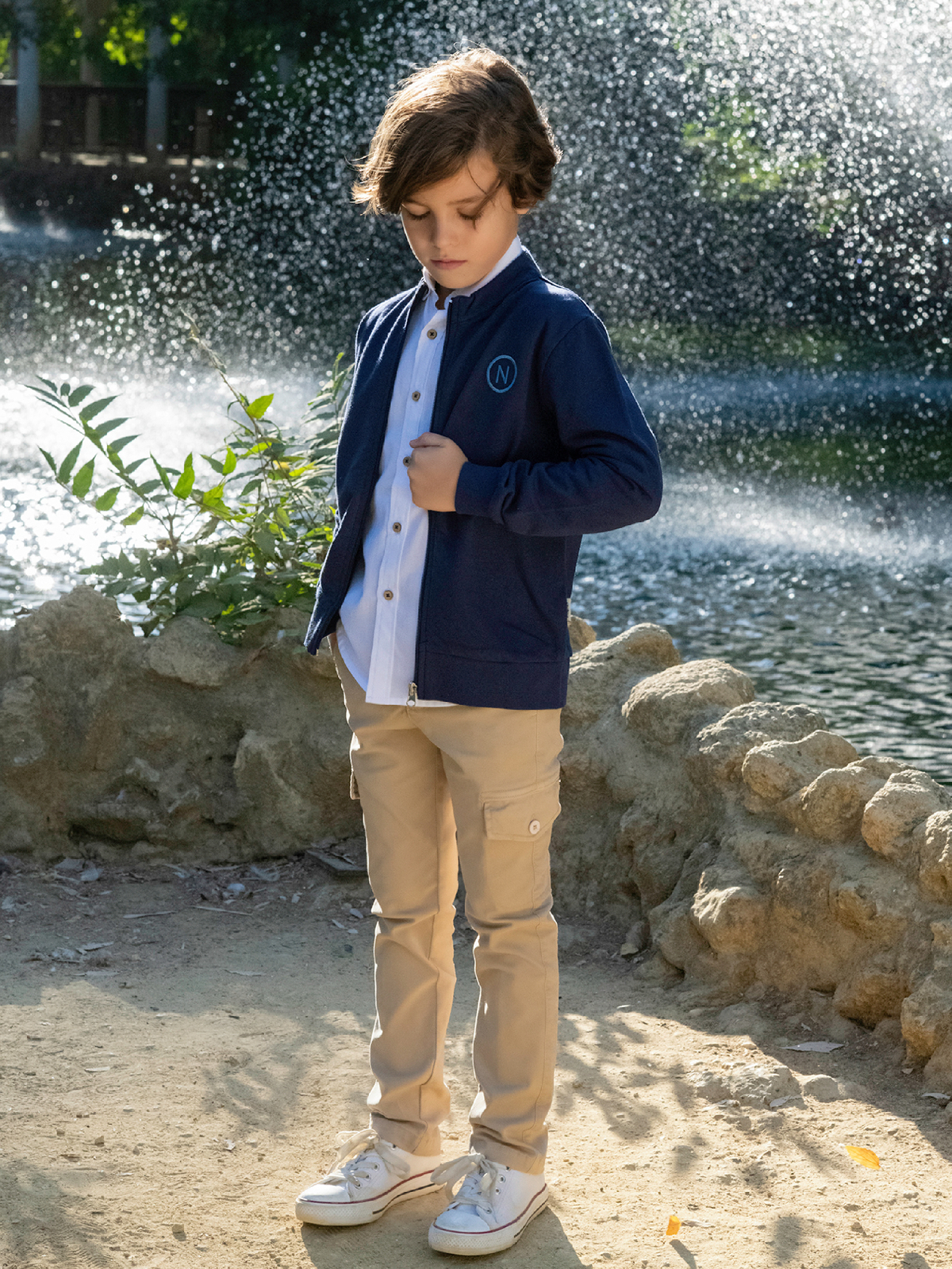 CAMISA NIÑO BLANCA OXFORD