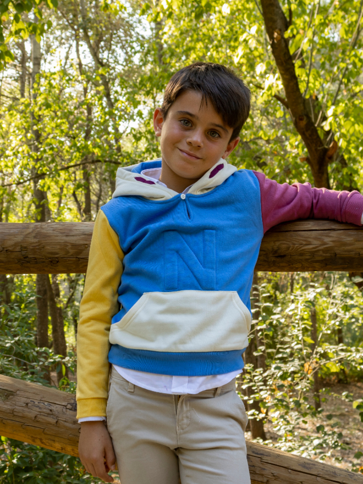 SUDADERA TRICOLOR NIÑO