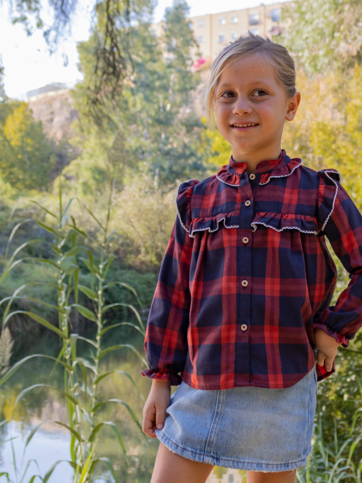 CAMISA NIÑA VOLANTES 