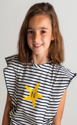 CAMISETA NIÑA MARINERA