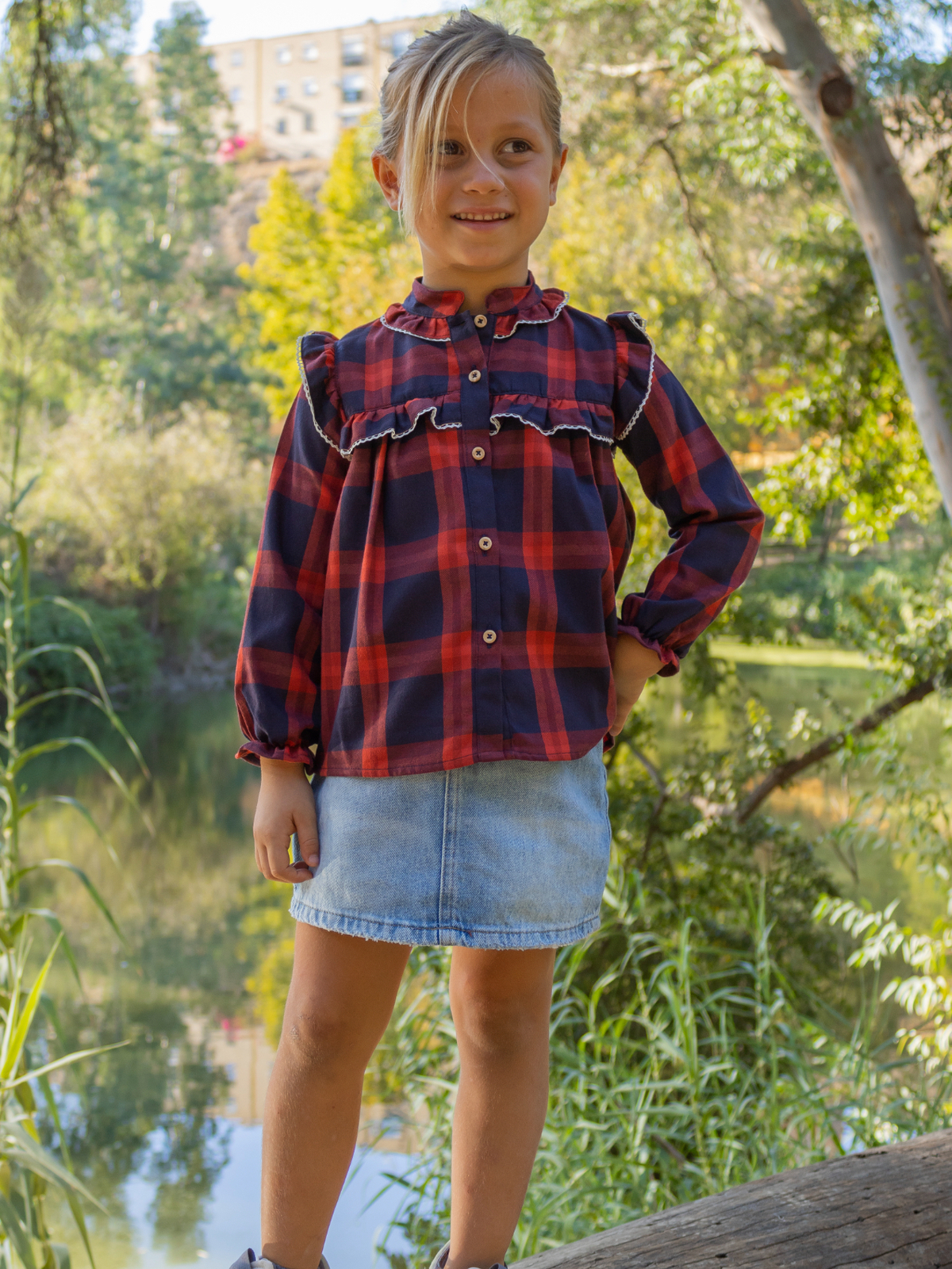 CAMISA NIÑA VOLANTES 