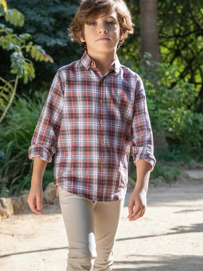 CAMISA NIÑO ESCOCÉS 